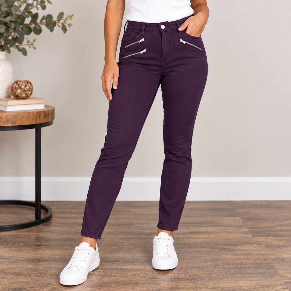 GAP Plum Modern Stretch Skinny Jeans Women's 4R Small Rocker Chic Whimsigoth